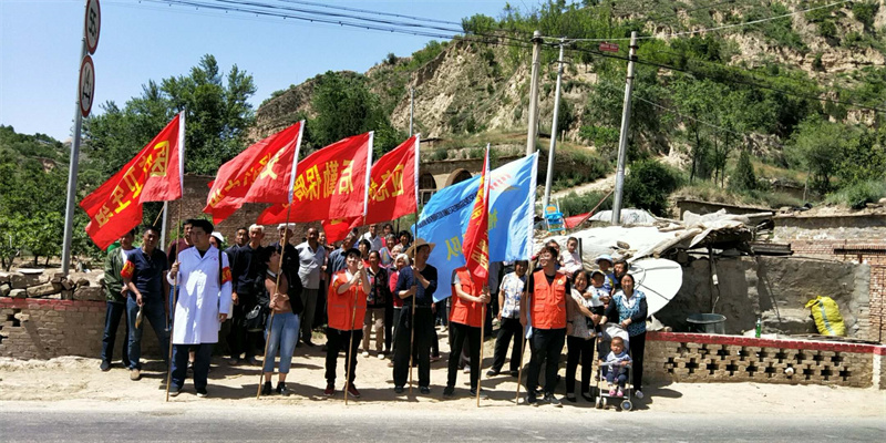 榆林支队组织当地群众进行应急演练